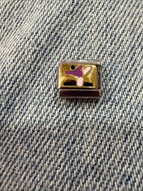 Nomination 18k Gold and Pink Dance Charm for Women Accessories‎
